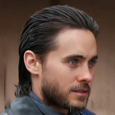 LONG HAIR SLICKED BACK